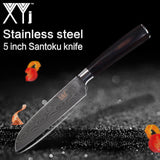 Kitchen Knife Accessories Damascus Veins Stainless Steel Knife Meat Cutter A Cooking Knife Tools Lightweight Effort Handle