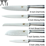 Cooking Kitchen  Knives Set Chef Knife Seamless Welding Stainless Steel Knives Set Kitchen Tool Accessories Meat Cutter