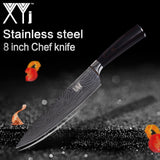 Hot Damascus Pattern Stainless Steel Kitchen Cooking Knife